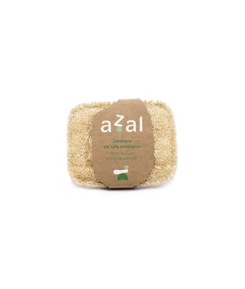 Jabonera vegetal de luffa ecológica perfecta para tu hogar. Su estructura porosa mantiene la pastilla seca alargando su duració