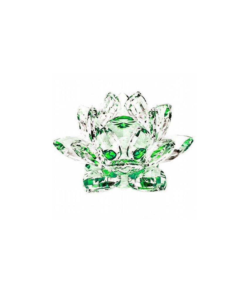 Flor de Loto en vidrio tallado en color verde.

Diametro de la bola Ø30mm.

Simboliza la verdad, la pureza y la paz.
