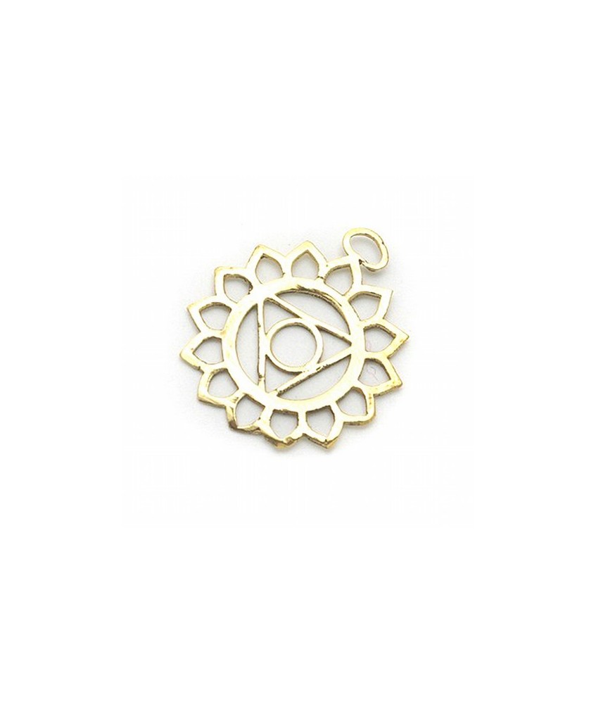 Colgante simbología de los chakras.

Material: Bisutería.

Medida: Ø 3 cm.