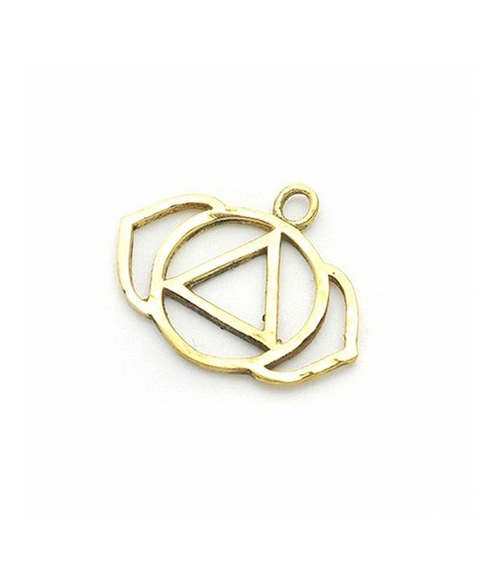 Colgante simbología de los chakras.

Material: Bisutería.

Medida: Ø 3 cm.