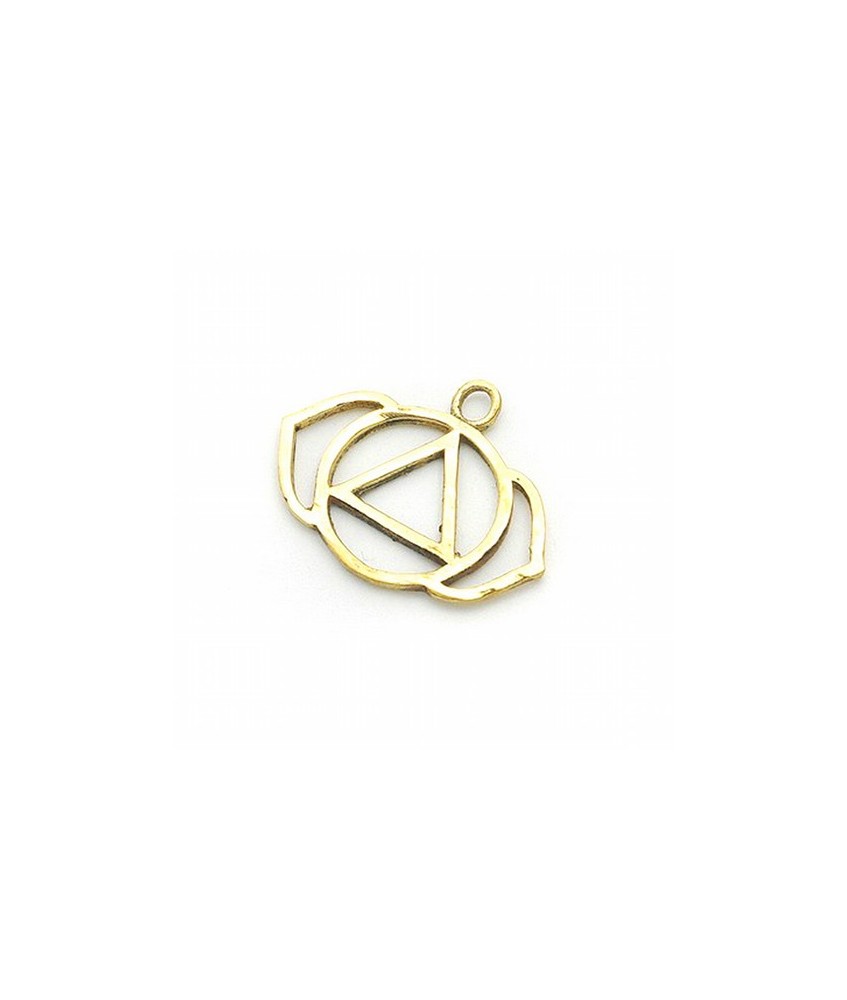 Colgante simbología de los chakras.

Material: Bisutería.

Medida: Ø 3 cm.