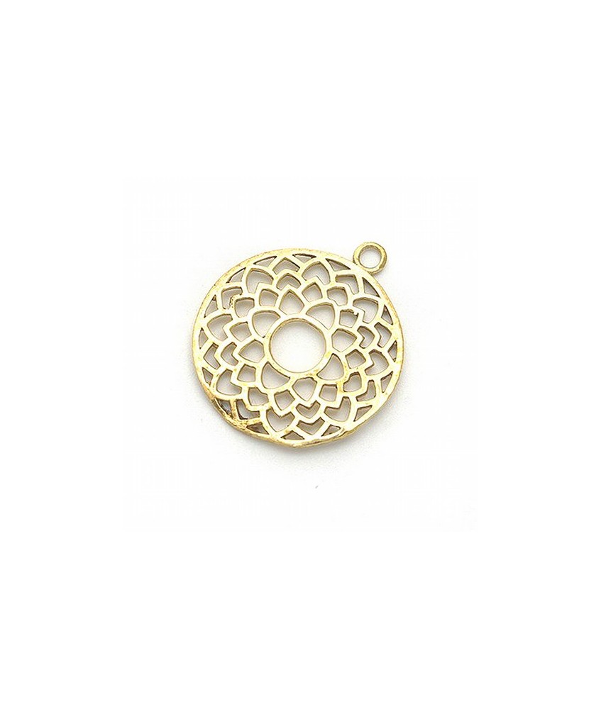 Colgante simbología de los chakras.

Material: Bisutería.

Medida: Ø 3 cm.