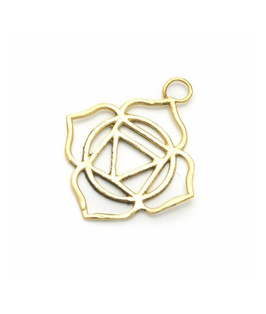 Colgante simbología de los chakras.

Material: Bisutería.

Medida: Ø 3 cm.