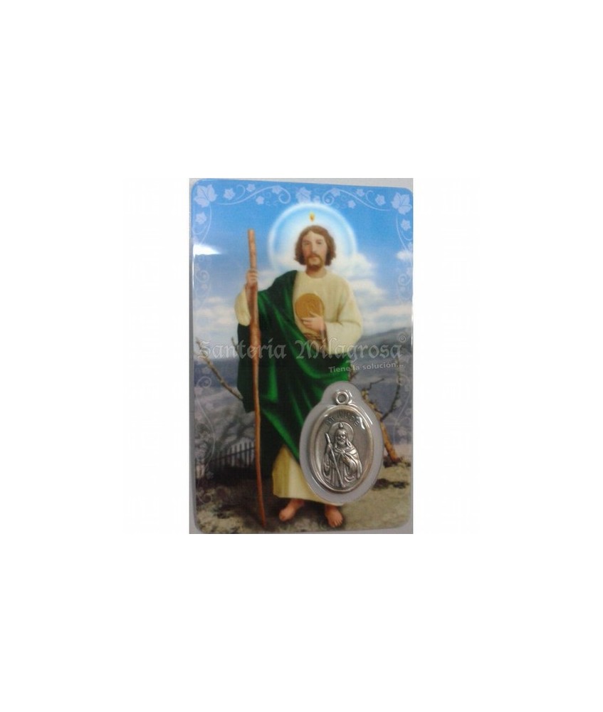 Estampa con Medalla Judas Tadeo 5.5 x 8.5 cm.
Ref.: 6268978003094
