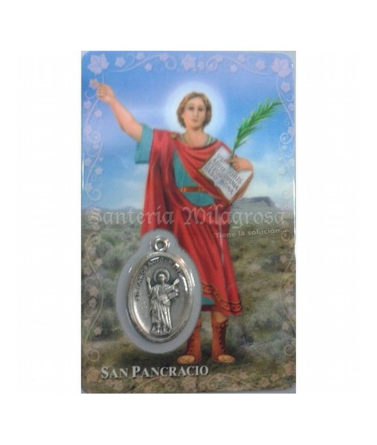 Estampa con Medalla San Pancracio 5.5 x 8.5 cm.
Ref.: 6268978003612