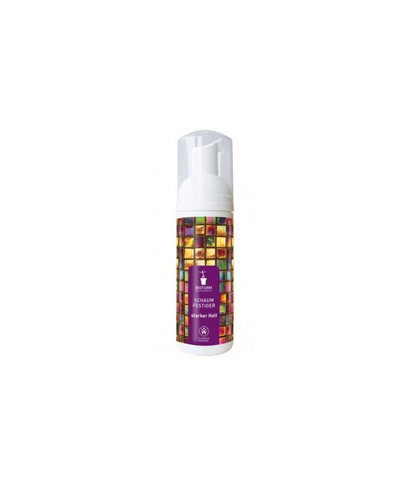 La espuma capilar de fijación fuerte de Bioturm es ideal para dar flexibilidad y volumen extra al cabello sin sensación de apel