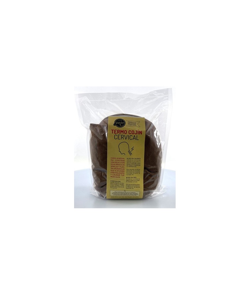 GR.ALMOHADA CERVICAL TERMO CALMANTE SEMILLAS 1,1KG.
