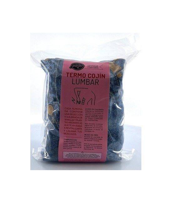 GR.ALMOHADA LUMBAR TERMO CALMANTE SEMILLAS 1,1 KG.