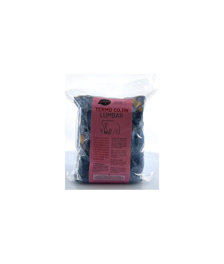 GR.ALMOHADA LUMBAR TERMO CALMANTE SEMILLAS 1,1 KG.
