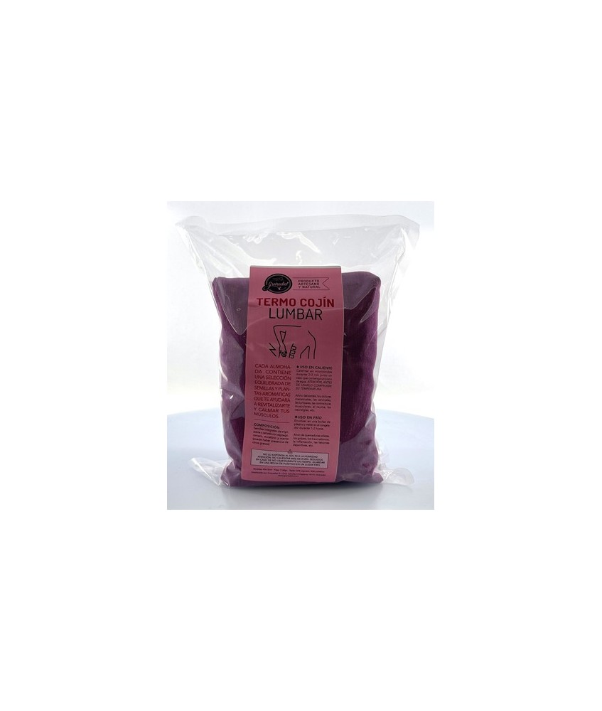 GR.ALMOHADA LUMBAR TERMO CALMANTE SEMILLAS 1,1 KG.