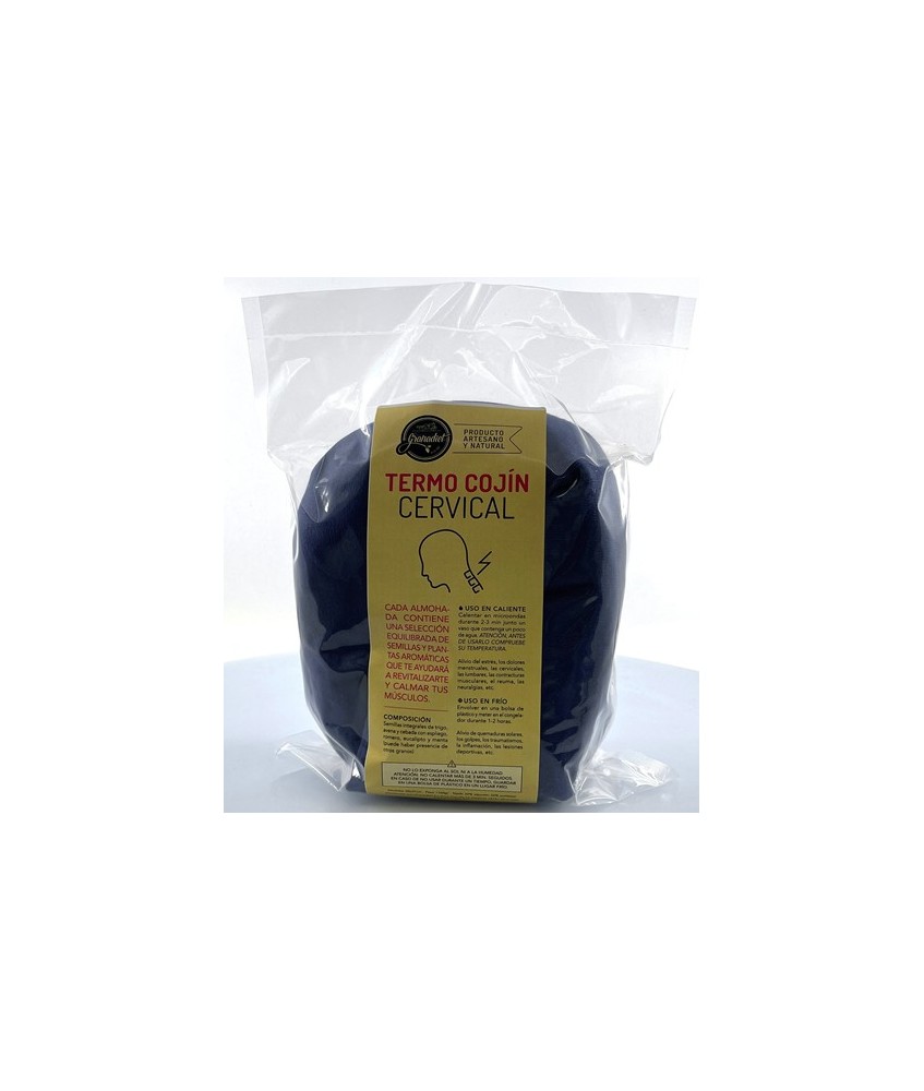 GR.ALMOHADA CERVICAL TERMO CALMANTE SEMILLAS 1,1KG.