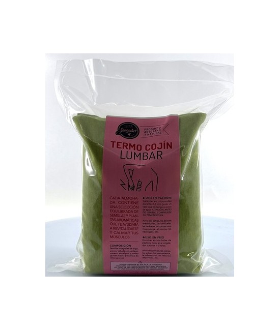 GR.ALMOHADA LUMBAR TERMO CALMANTE SEMILLAS 1,1 KG.