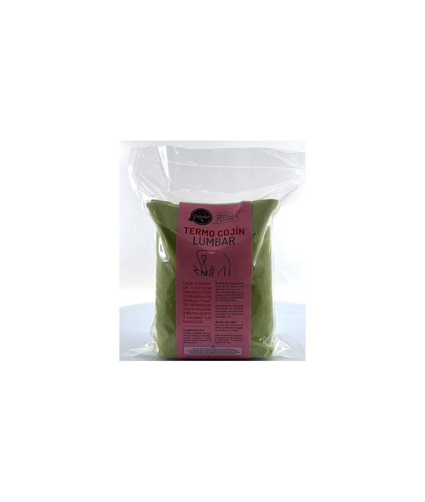 GR.ALMOHADA LUMBAR TERMO CALMANTE SEMILLAS 1,1 KG.