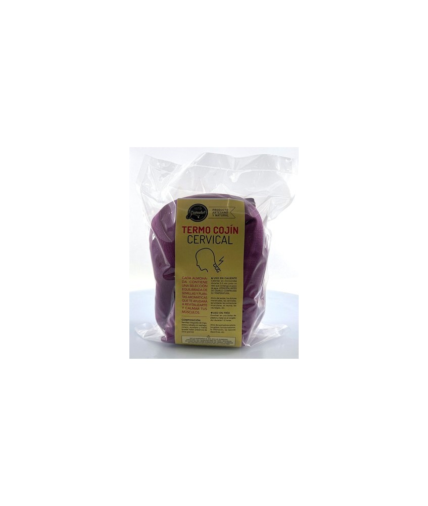 GR.ALMOHADA CERVICAL TERMO CALMANTE SEMILLAS 1,1KG.