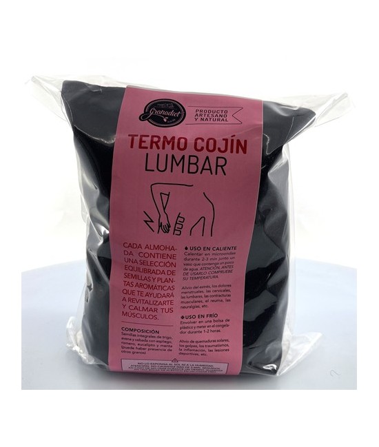GR.ALMOHADA LUMBAR TERMO CALMANTE SEMILLAS 1,1 KG.
