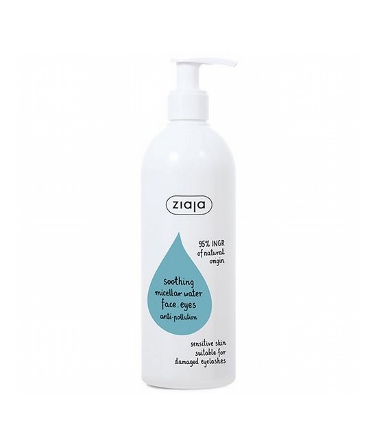 Agua micelar calmante para rostro y ojos, apta para todo tipo de pieles y para pieles sensibles.

Con una suave formulación, 