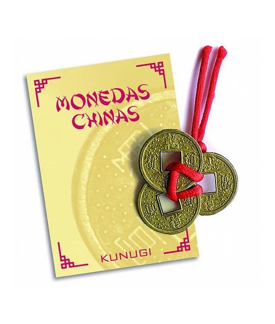 Amuleto Moneda I Ching con Lazo Rojo 3 cm (Incluye 3 Modenas)
Ref.: AM0187
Amuleto metálico moneda I. Ching. engrazada en hil
