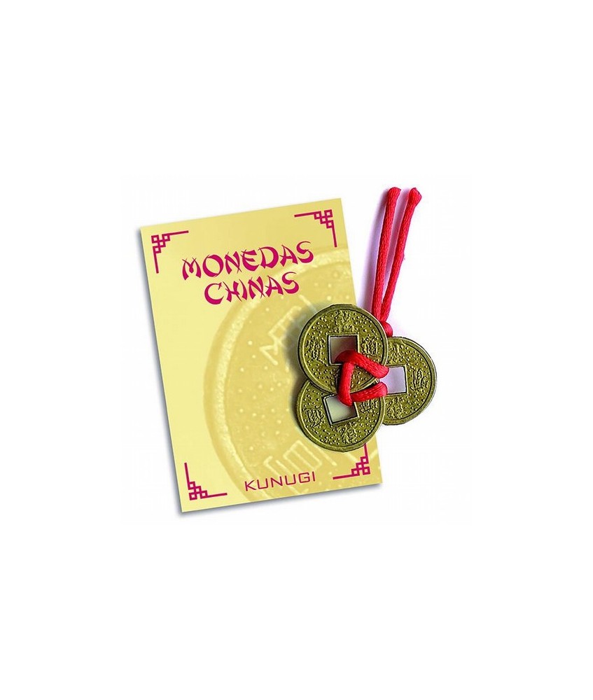 Amuleto Moneda I Ching con Lazo Rojo 3 cm (Incluye 3 Modenas)
Ref.: AM0187
Amuleto metálico moneda I. Ching. engrazada en hil