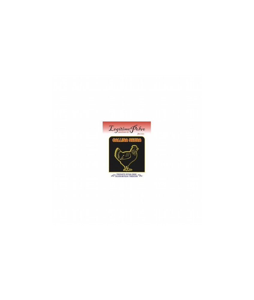 POLVO Gallina Negra
Ref.: POGALLI
Actúa contra enemigos, maleficios, magia negra y salaciones, acabando con todo malestar qu