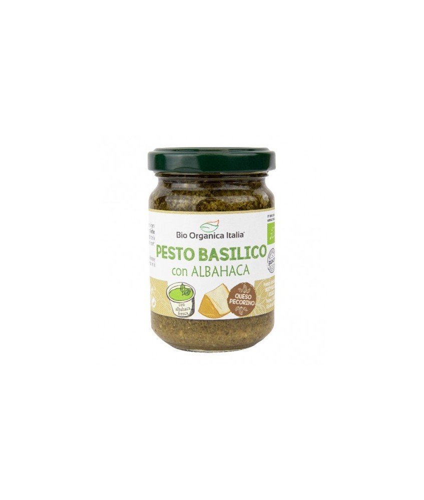 Pesto de albahaca, elaborado con ingredientes de primera calidad, aromatizado con queso, aceite de oliva virgen extra, anacardo