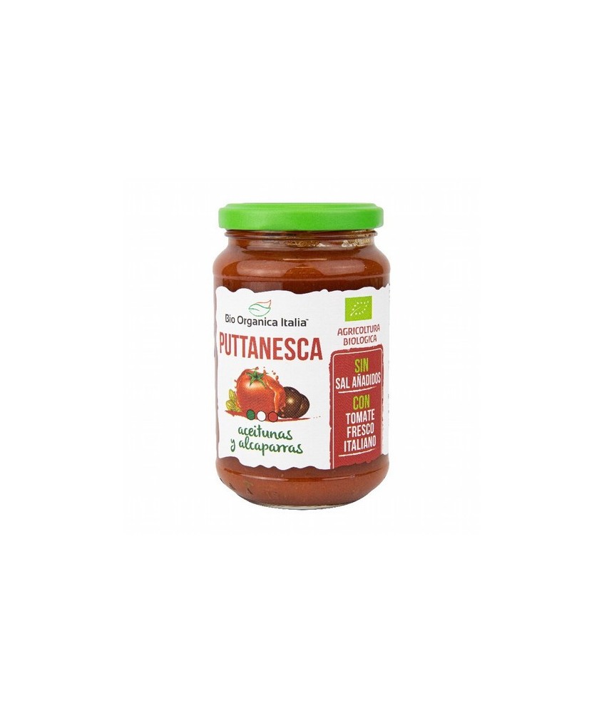 Una salsa a base de tomate, con una fuerte influencia siciliana, gracias al aroma y sabor de las alcaparras. Preparada con alca