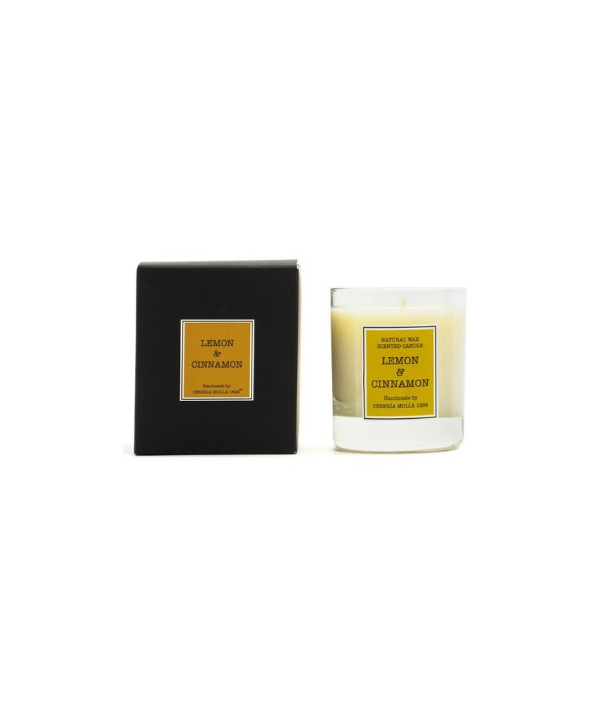 CM.VELA VASO SOJA LIMON CANELA 230 GR.