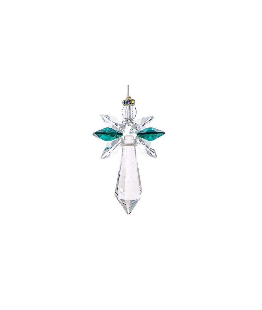 El arcángel es un símbolo protector que representa lo celestial y lo sagrado. El color esmeralda de sus alas corresponde a los 