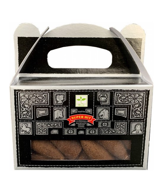 marca: SATYA

origen: India

6 cajas de 24 conos cada una

Conos perforados para usar con porta incienso de reflujo