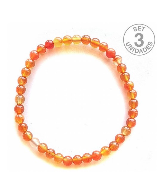 Pulsera Carneola elástica de bolitas de 4 mm.
PRECIO UNIDAD
SE VENDE POR UNIDAD