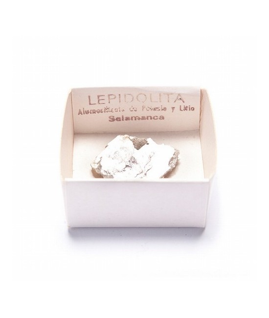 Lepidolita en cajita cartón de 4x4.
SET 6 UNIDADES INDIVISIBLE