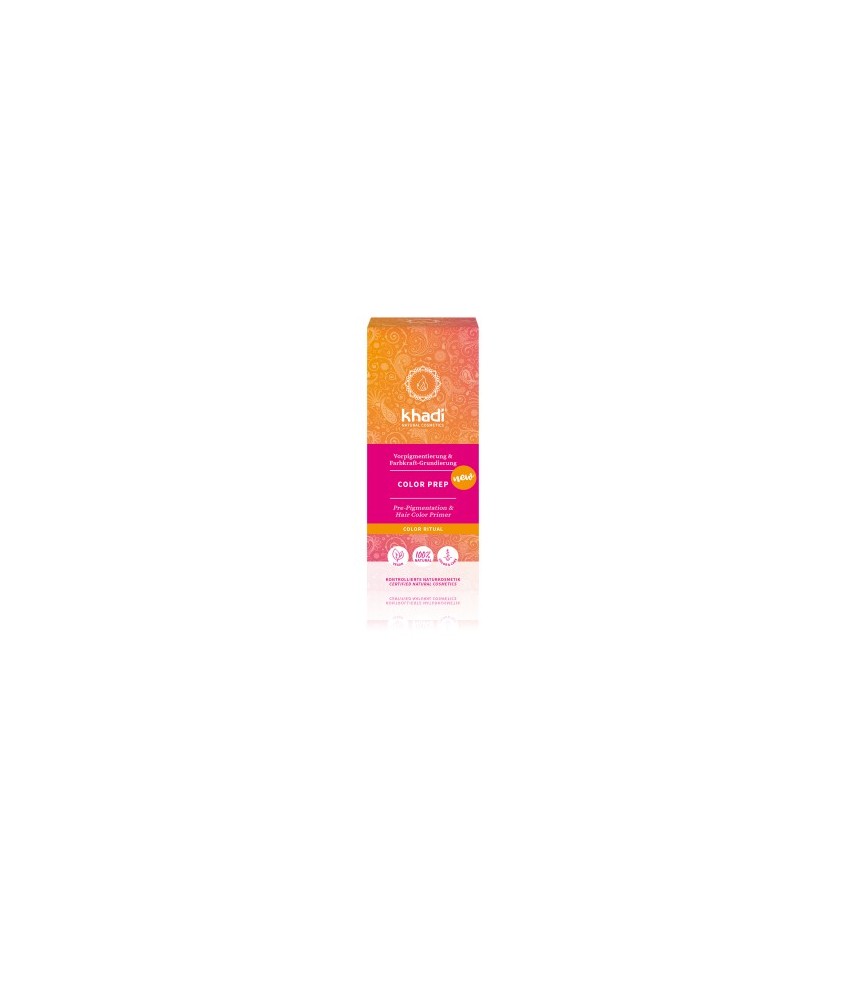 Información del producto "Preparación de color de color de cabello natural"
Khadi Color Prep hace que sea más fácil que nunca 