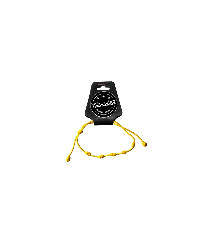 PULSERA 5 NUDOS HILO AMARILLO OCHUN