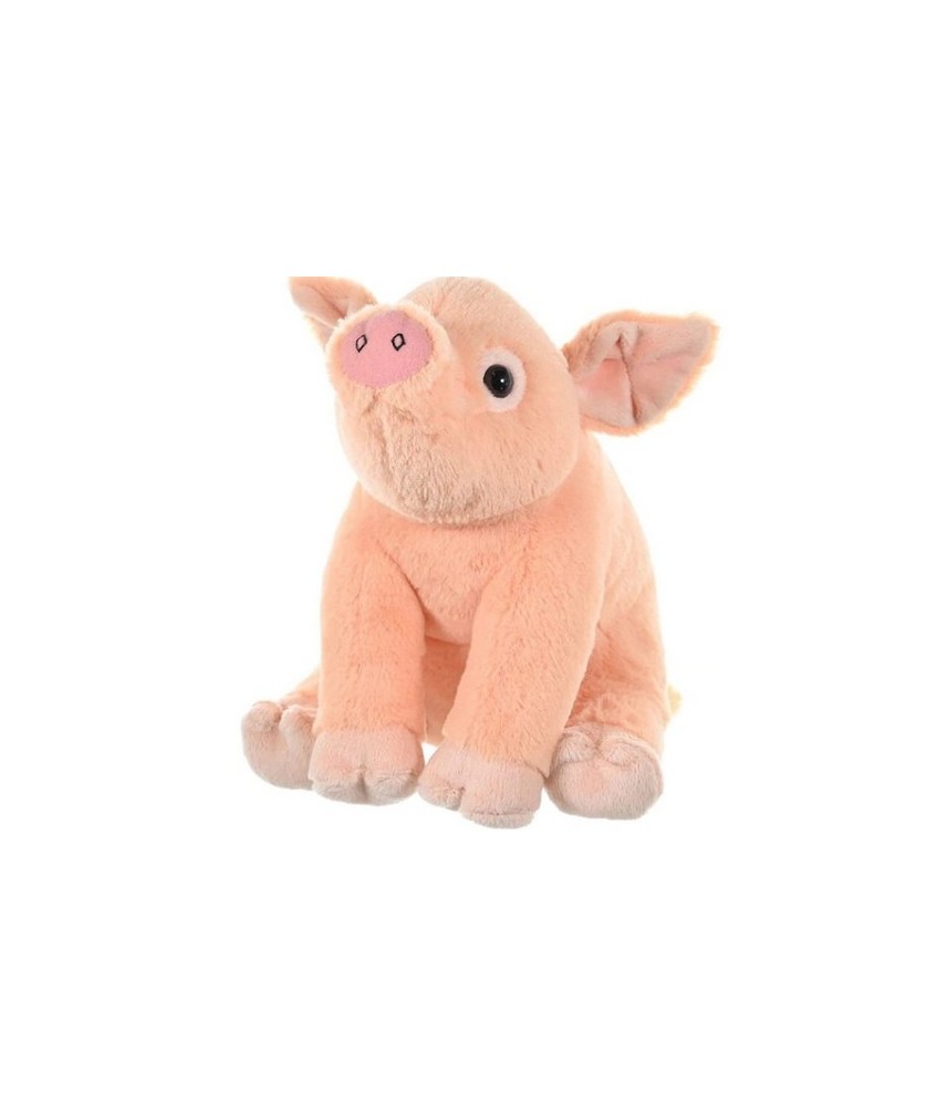 Este animal de peluche de cerdito de 12" está finamente detallado desde el hocico hasta la cola.
¡Extra lindo, súper suave y p