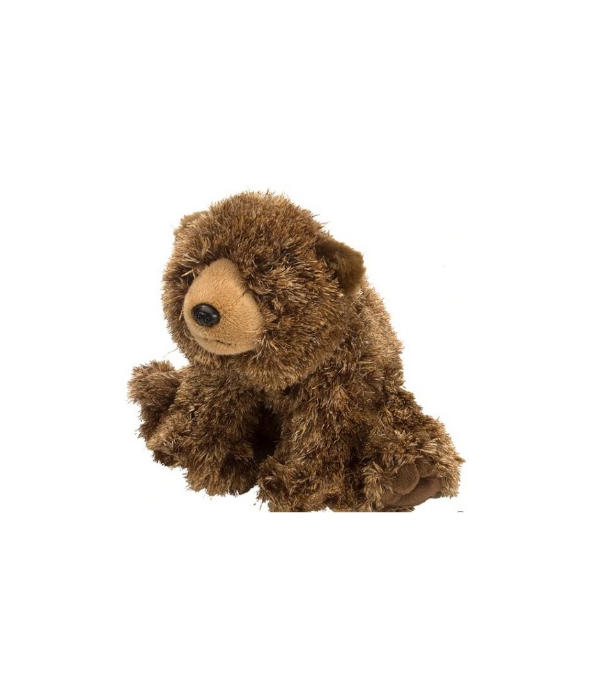 Traiga una gran aventura al aire libre adentro con este tierno oso pardo de peluche. Acurrúcate cerca de su espeso y suave pela