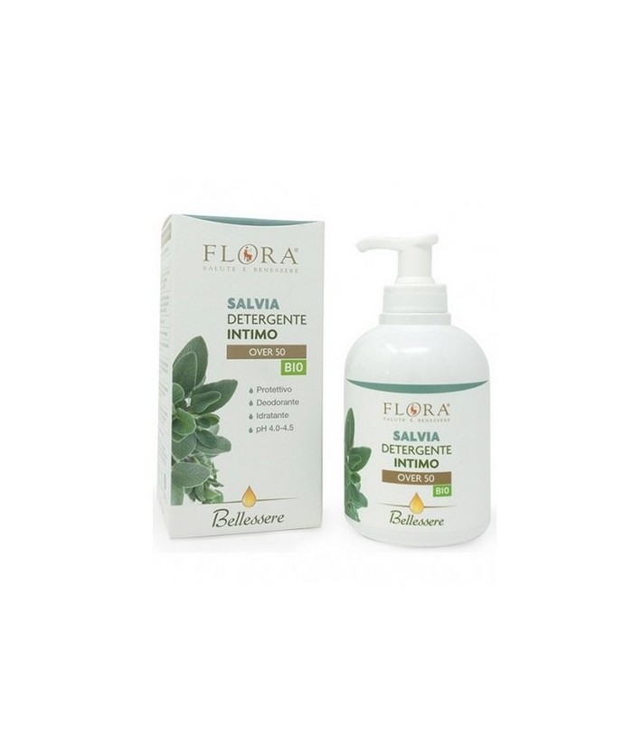 Gel íntimo de Salvia Bio para la higiene de la piel y mucosa de los genitales externos, específico para las mujeres con menopau