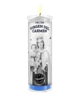 -Los velones de Trinidad Ritual-Premium, tienen una funda protectora de plástico, 
estos están concebidos para ser quemados de