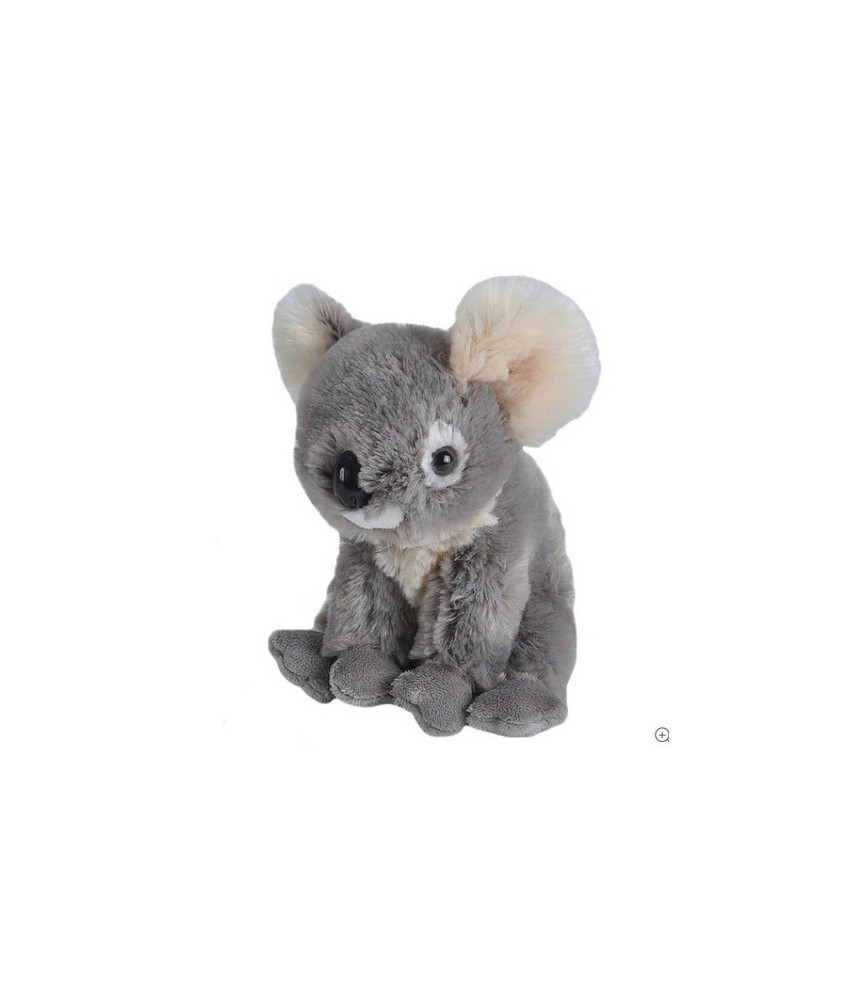 Relájate con este tierno koala: un animal de peluche de 8 pulgadas con una nariz grande y redonda y orejas grandes y esponjosas