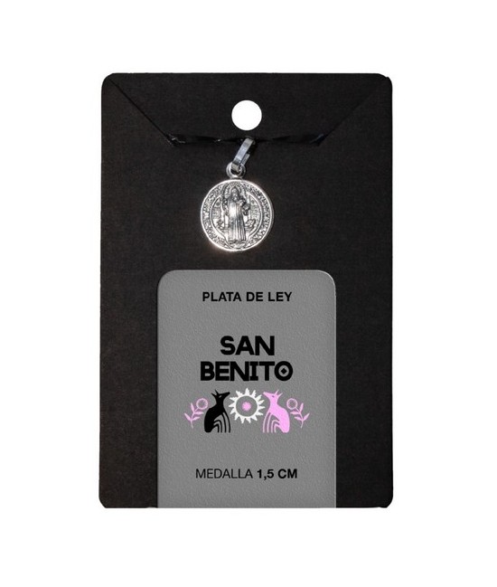 TRI.MEDALLA PLATA SAN BENITO 1.5 CM.