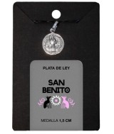 TRI.MEDALLA PLATA SAN BENITO 1.5 CM.