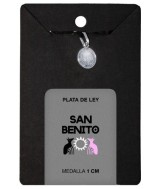 TRI.MEDALLA SAN BENITO PLATA 1 CM.