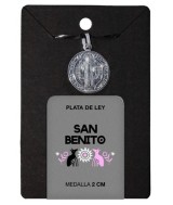 TRI.MEDALLA SAN BENITO PLATA 2 CM.