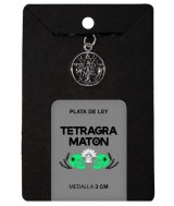TRI.MEDALLA PLATA TETRAGRAMATON 1.5 CM.