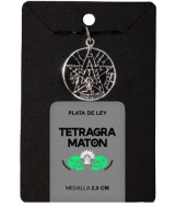 TRI.MEDALLA PLATA TETRAGRAMATON 2.5 CM.