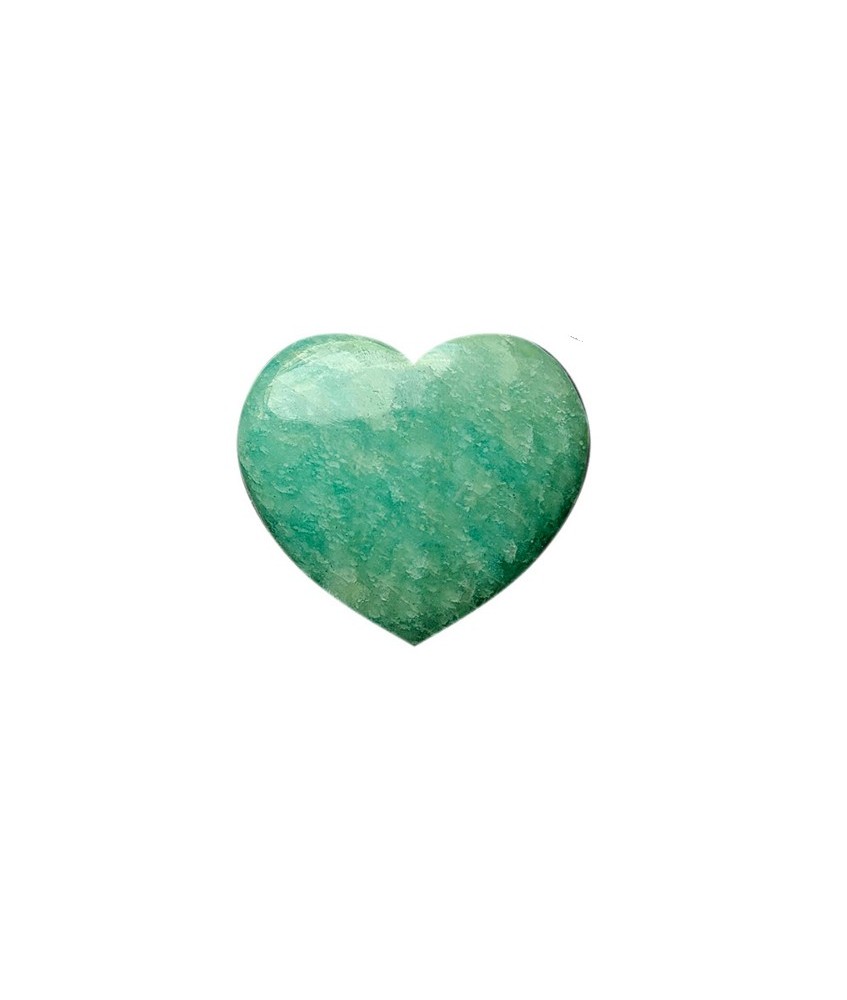 Amazonita tallada en forma de corazón.

Medida: 30mm. aprox.