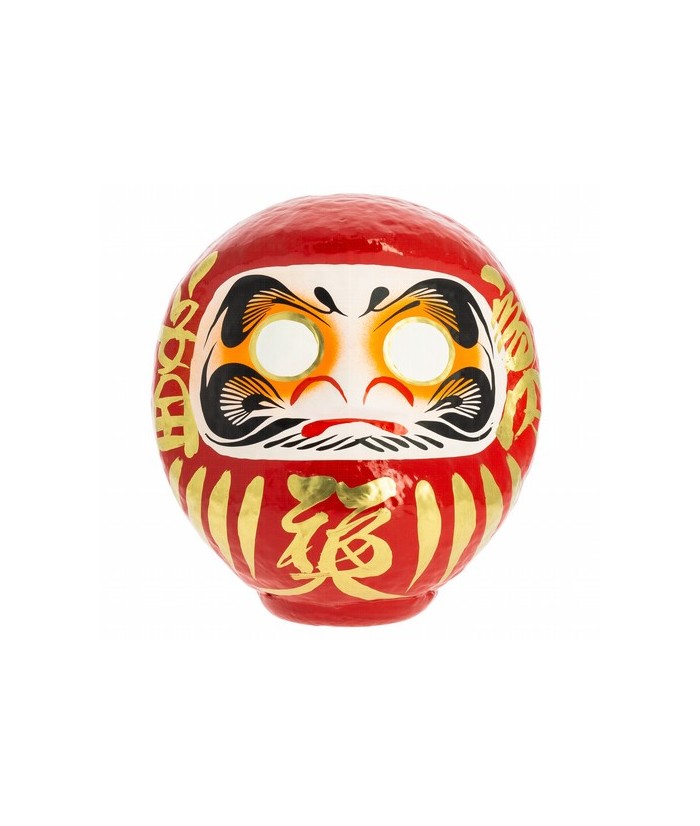 Origen: 
Japón
Características técnicas: 
24 cm, papel maché, con caja de cartón
Daruma, Daruma: hago un propósito y te pin
