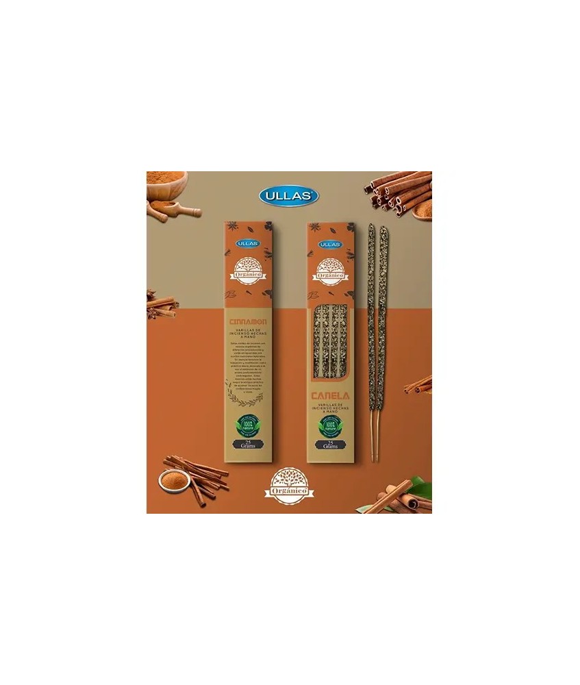 IN.ULLAS CANELA CINNAMON 25 GR.INCIENSO