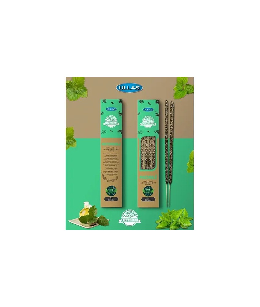 Varillas de incienso natural hechas a mano.

Estas varillas de incienso orgánico están enriquecidas con aceites esenciales na