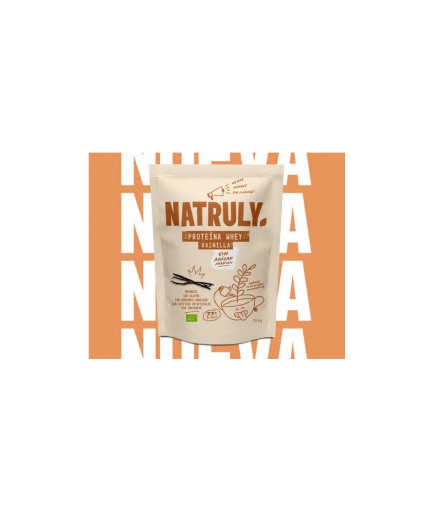 ORGÁNICA
SIN GLUTEN
SIN AZÚCARES AÑADIDOS
SIN ADITIVOS ARTIFICIALES
SIN TONTERÍAS
Proteína whey concentrada*  (96%)
Aroma