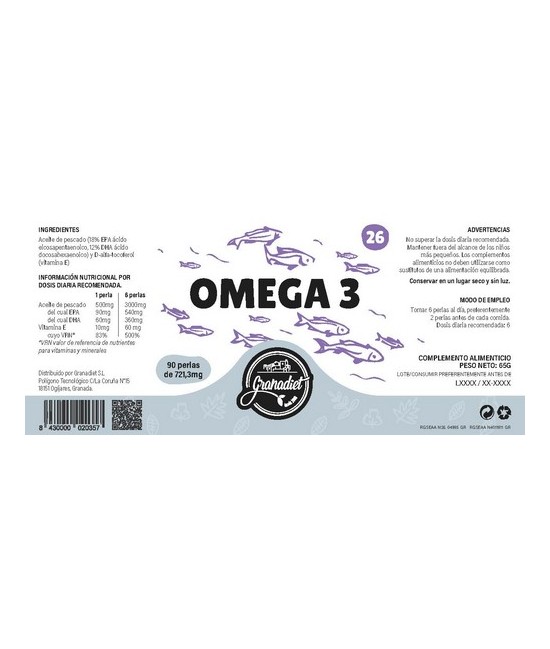 GR.OMEGA 3   90 PERLAS 510 Mg.