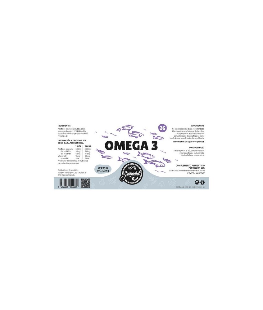GR.OMEGA 3   90 PERLAS 510 Mg.